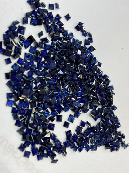 3mm blue sapphire princess cut pack, photo 2