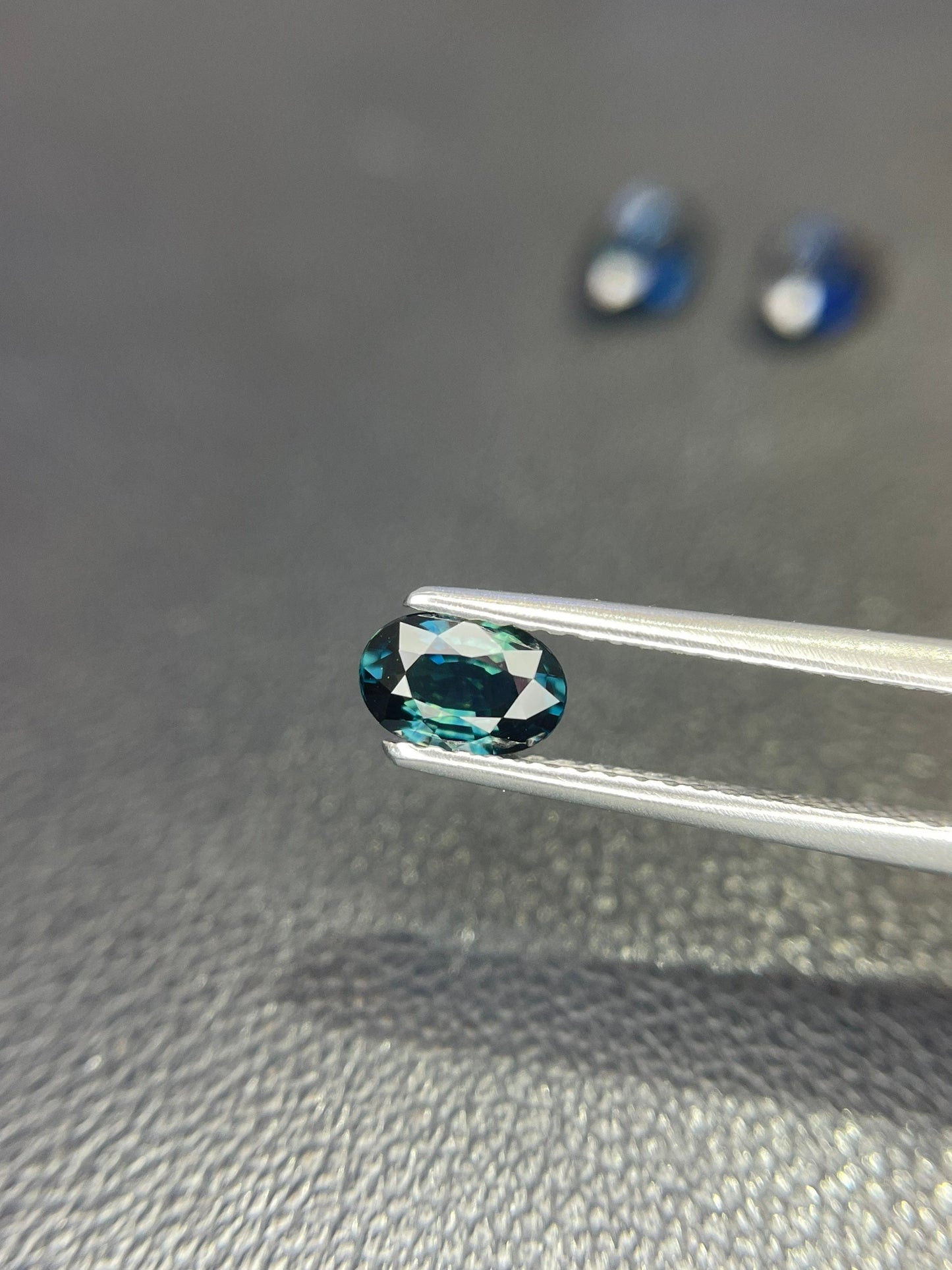 6.2x4.1mm Teal Sapphire 0.70 cts Oval Cut Blue Green  Natural Stone Good Quality With Excellent Cut Lt#01