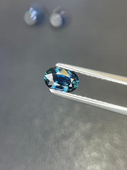 6x4mm teal sapphire oval cut, 0.66ct, photo 3