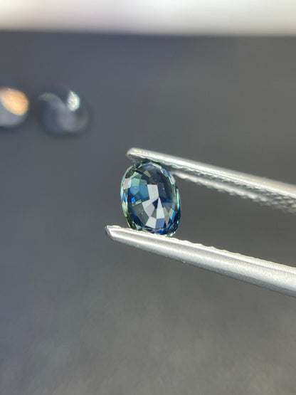 5.9x4.1mm teal sapphire oval, 0.61ct, photo 3