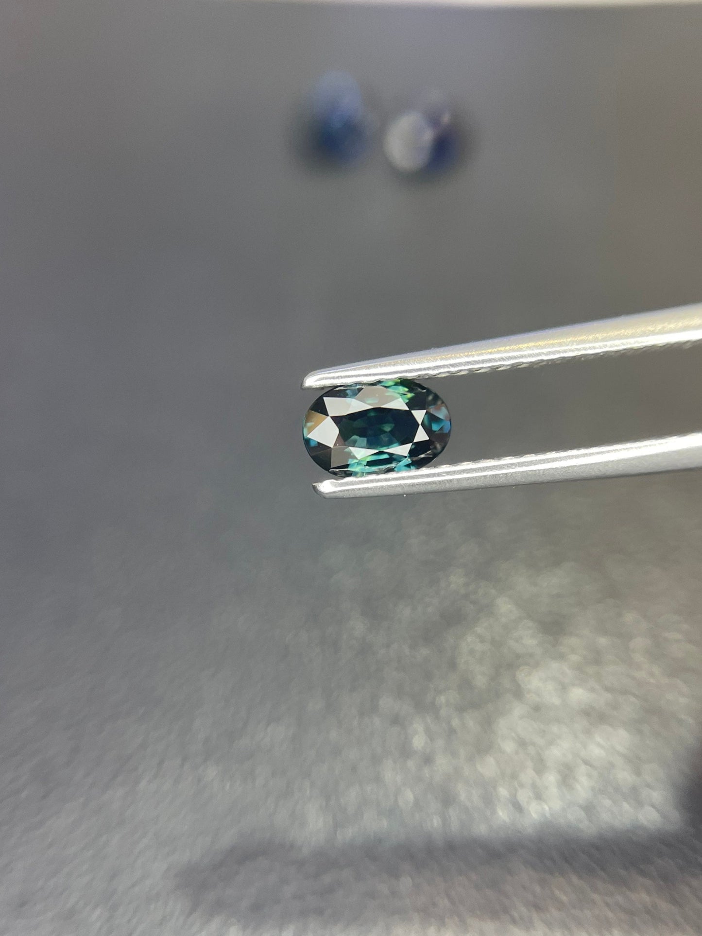 6.2x4.1mm Teal Sapphire 0.70 cts Oval Cut Blue Green  Natural Stone Good Quality With Excellent Cut Lt#01