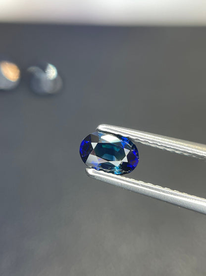 5.9x4.1mm teal sapphire oval, 0.61ct, photo 5