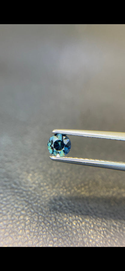4mm teal parti sapphire round loose gem, photo 3