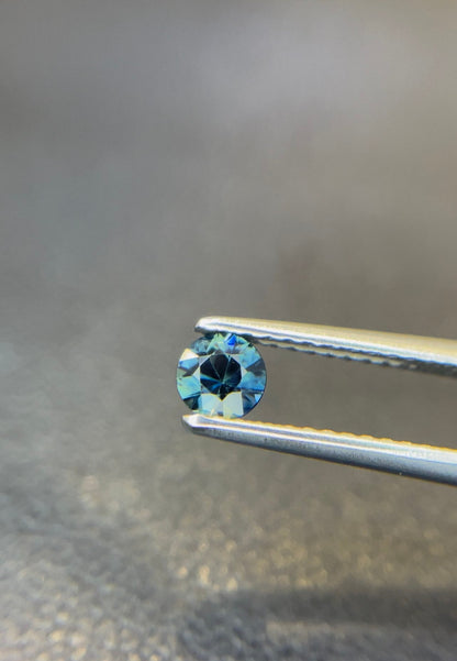 4mm teal parti sapphire round loose gem, photo 2