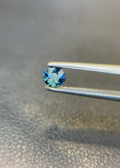 4mm teal parti sapphire round loose gem, photo 4
