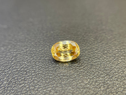 1.19ct champagne zircon oval cut gem, photo 3