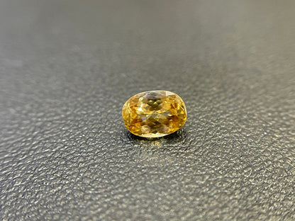 1.19ct champagne zircon oval cut gem, photo 1