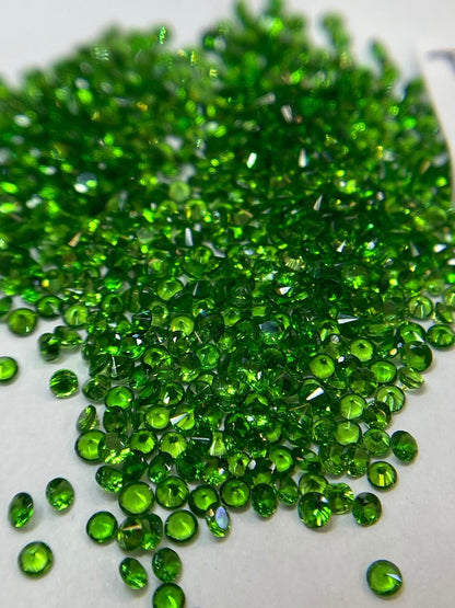 2mm tsavorite garnet round loose lot, photo 2