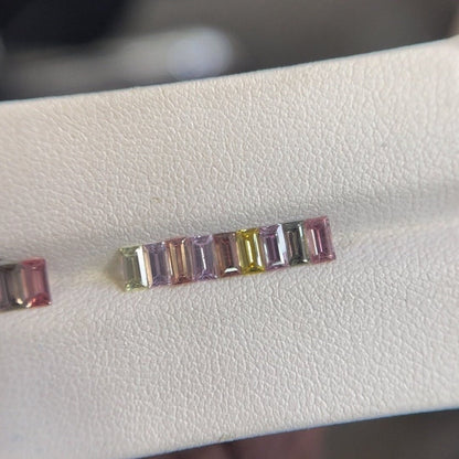 4x2mm unheated pastel sapphire baguette ring, photo 5
