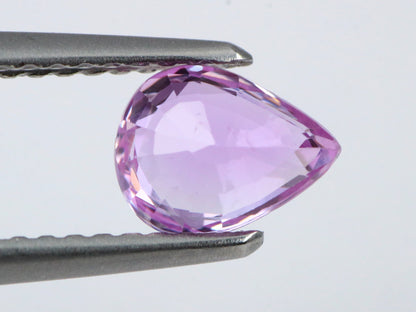 1.03ct pink sapphire pear cut gem, photo 2