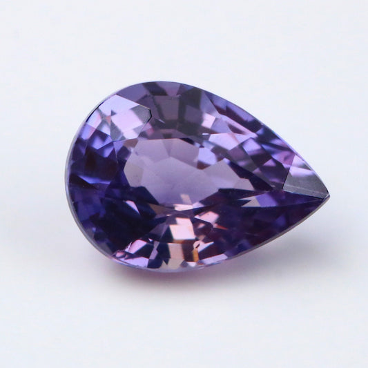 7x5mm Natural Purple Sapphire Pear Excellent Cut perfect for wedding ring