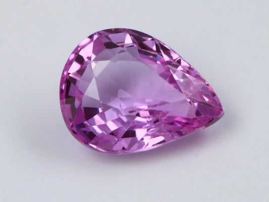 1.03cts Natural Pink Sapphire Pear cut  Stone Good Quality With Excellent Cut