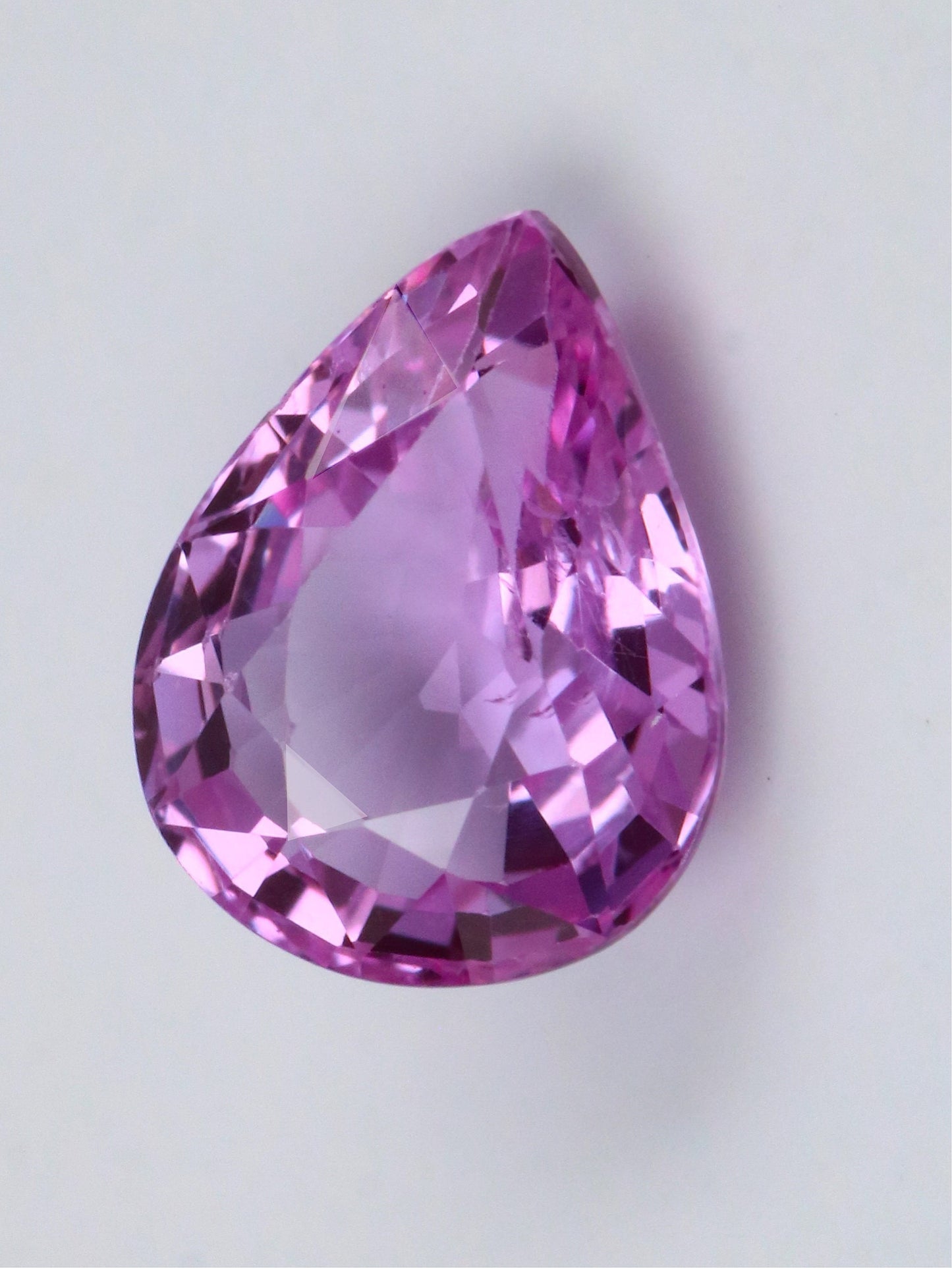 1.03cts Natural Pink Sapphire Pear cut  Stone Good Quality With Excellent Cut