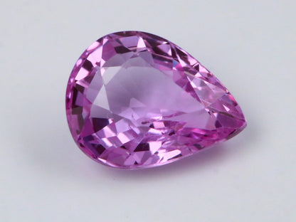 1.03ct pink sapphire pear cut gem, photo 5