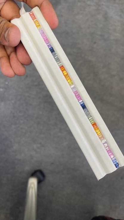 4x2mm rainbow sapphire baguette, 88pc, photo 3