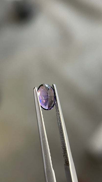 0.82ct purple spinel oval cut gem, photo 3