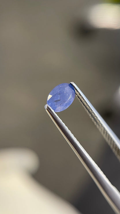 6x4mm milky blue sapphire cushion cut, photo 3