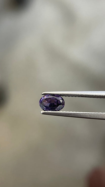 0.82ct purple spinel oval cut gem, photo 4
