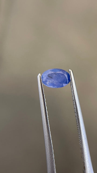6x4mm milky blue sapphire cushion cut, photo 1