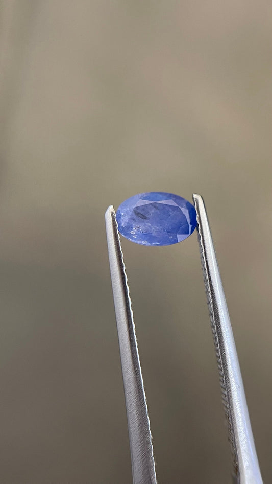 Natural Milky Blue sapphire Good cut 6x4mm