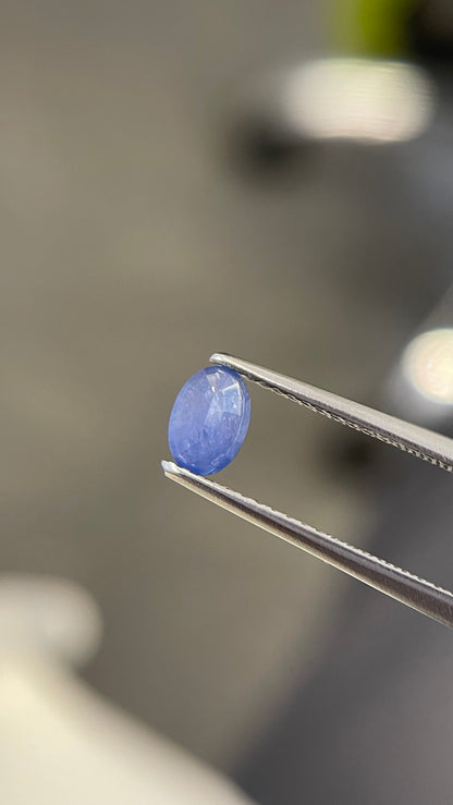 6x4mm milky blue sapphire cushion cut, photo 2