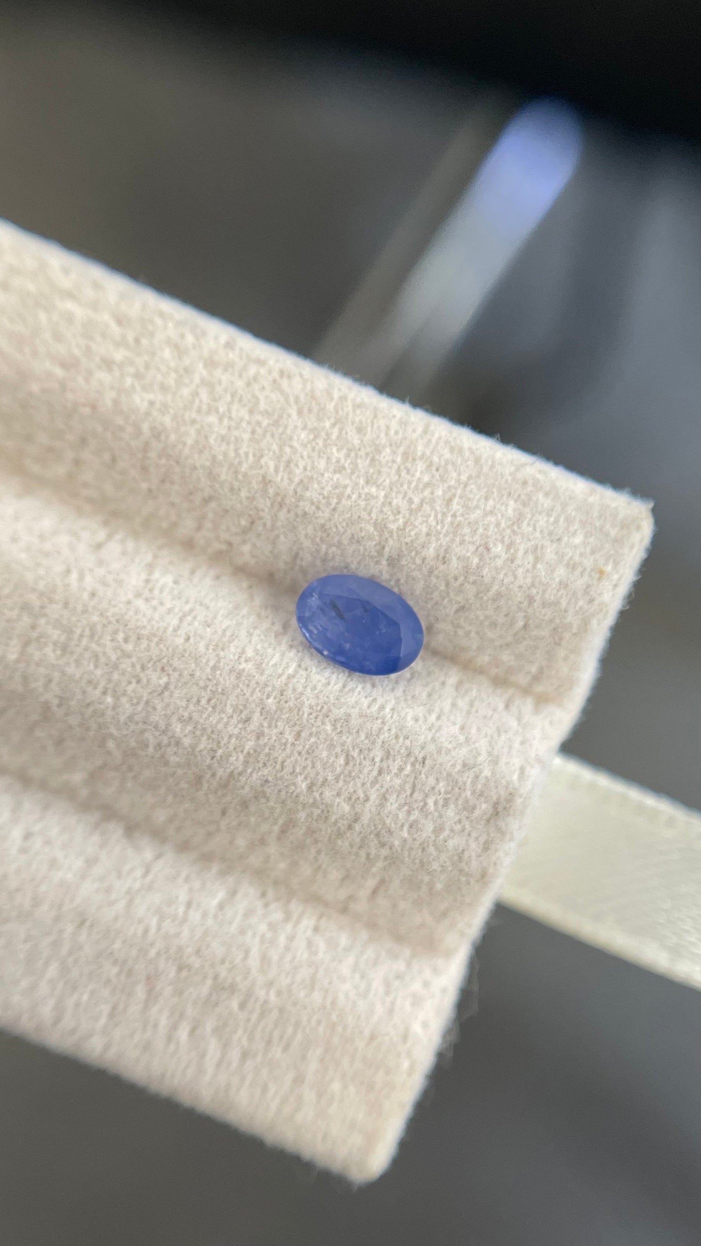 Natural Milky Blue sapphire Good cut 6x4mm