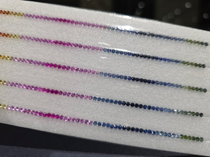 rainbow sapphire tennis bracelet, multi-color, photo 6