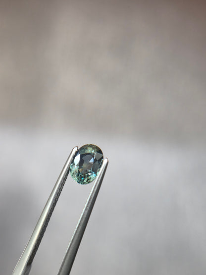 1.17ct natural teal sapphire oval, photo 5