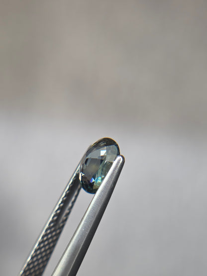 1.17ct natural teal sapphire oval, photo 4