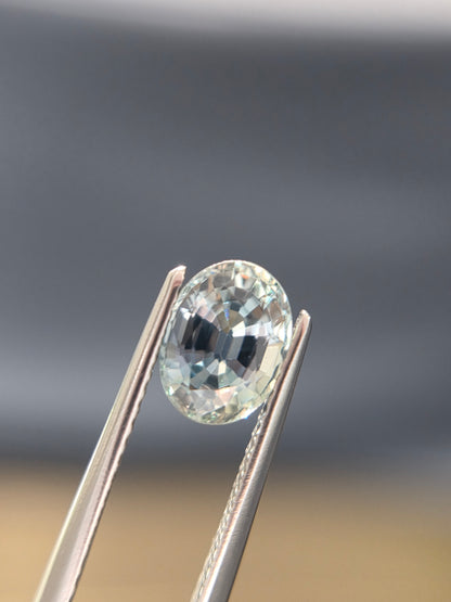 2.11ct teal sapphire oval, bi-color, photo 4