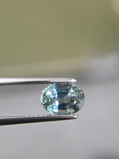 2.11ct teal sapphire oval, bi-color, photo 7