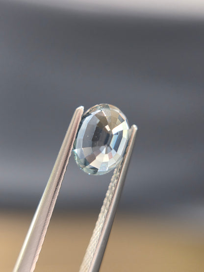 2.11ct teal sapphire oval, bi-color, photo 5